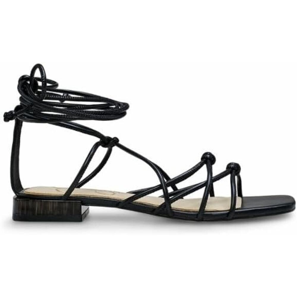 JESSICA SIMPSON Women's hasca Ankle-Tie Lace, Black Size 6M